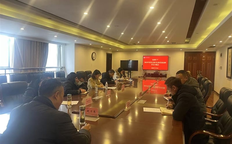 矿勘集团金？？？？？？蟛橹倏2024年度党支部书记抓党建述职评议专题会