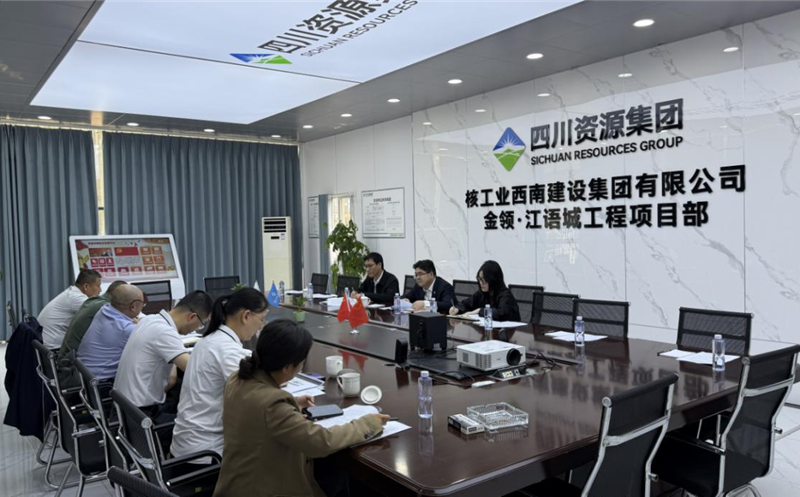 集团战略投资部调研金领·江语城项目中期运营情况