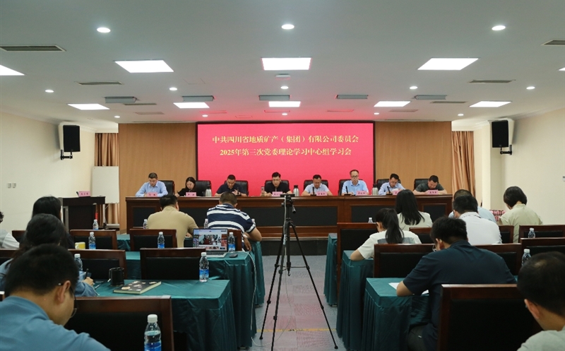 地矿集团党委理论学习中心组召开2025年第三次学习会议
