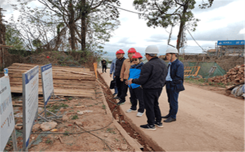 集团党委委员、总工程师李仕荣一行到半山院子地灾治理施工项目检查指导安全生产工作