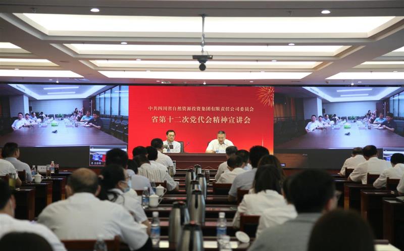 省自然安博电竞投资集团党委组织召开省第十二次党代会精神宣讲会