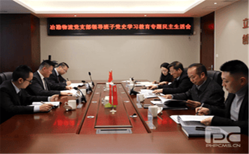 冶勘物流党支部召开领导班子党史学习教育专题民主生活暨支部书记抓党建述职评议大会