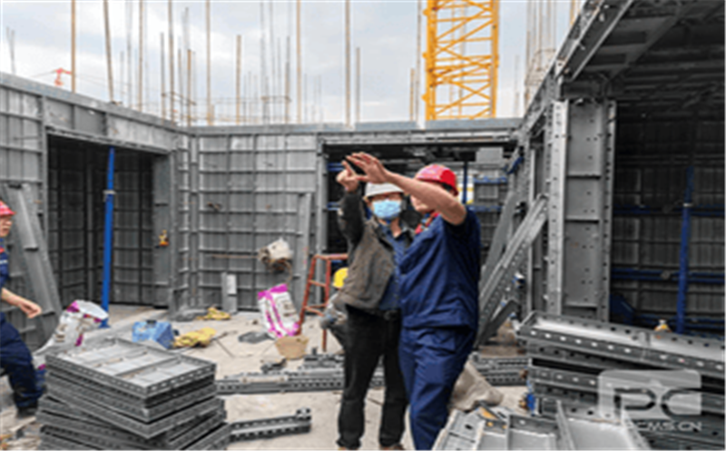 公司领导前往渠县万达铝模板租赁项目施工现场调研指导工作