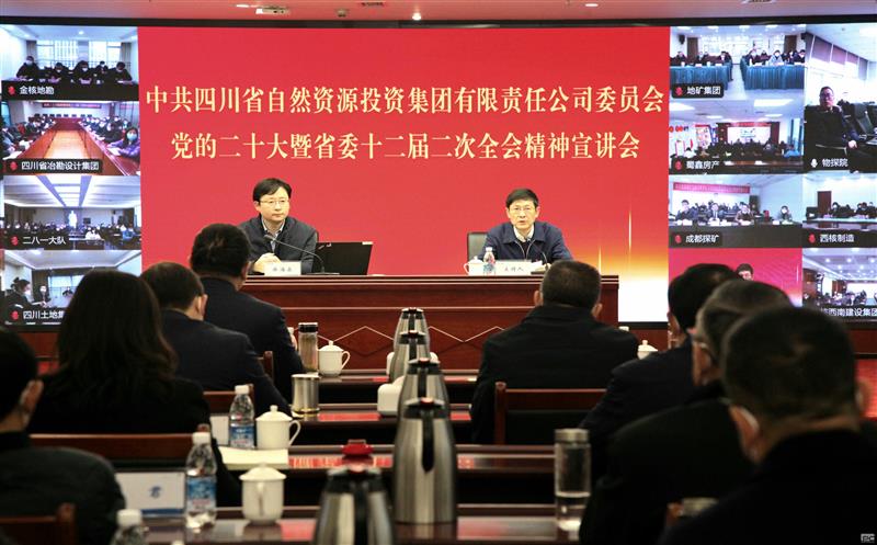 集团党委召开党的二十大暨省委十二届二次全会精神宣讲视频会议