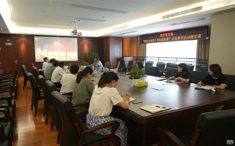 地勘院党委组织观看“国企心向党·书记讲党课”示范带学活动微党课