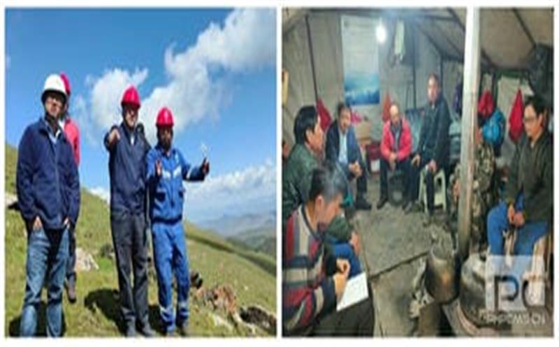 慰问一线员工，，，，，，，，解决施工难题