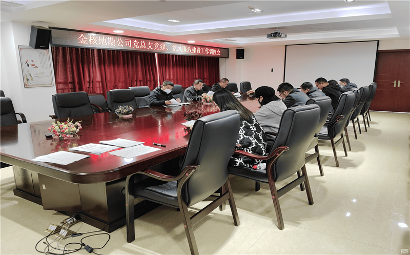 金核地勘公司党总支召开党建、党风廉政建设工作调度会