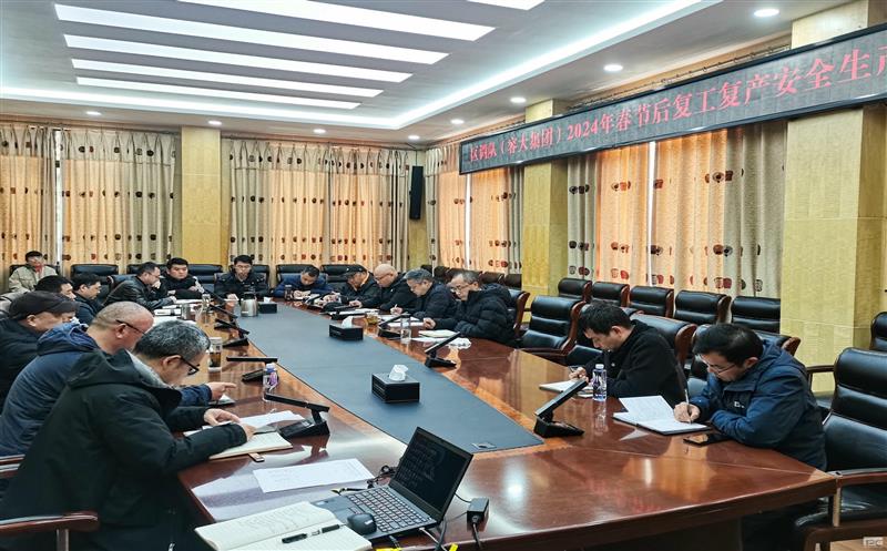 区调队（容大集团）召开2024年春节后复工复产安全生产专题会