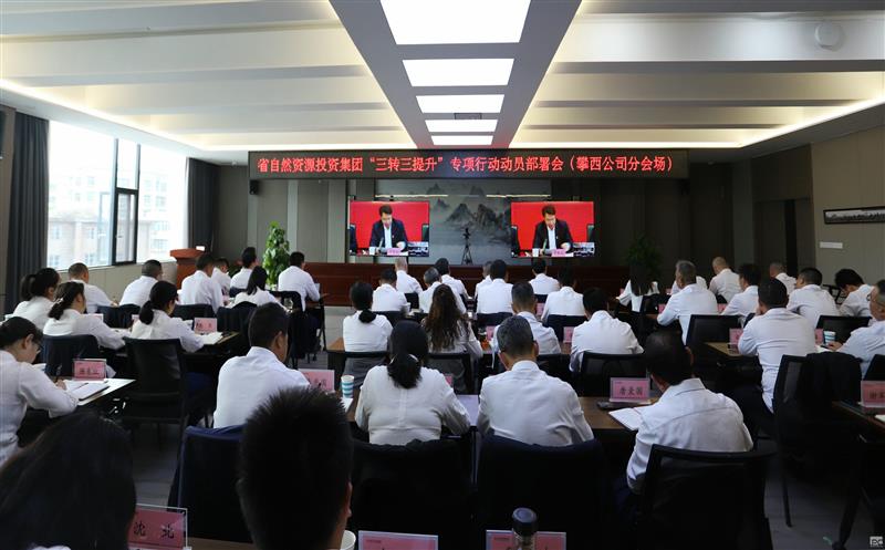 攀西公司组织收看集团三转三提升专项行动动员部署 视频工作会议
