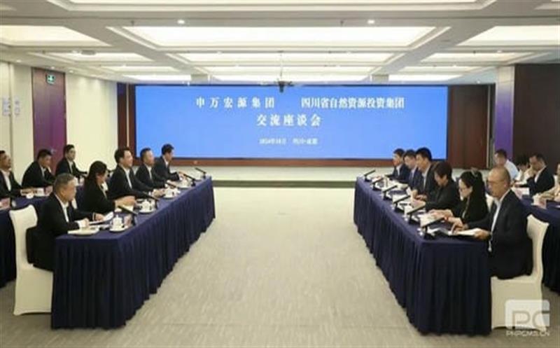 申万宏源赴集团座谈交流